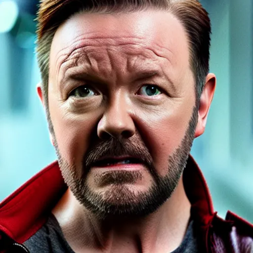 Prompt: ricky gervais as star lord, hyperrealistic, 8 k - n 4