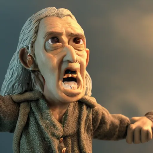 Image similar to still lord of the rings, claymation, 8 k, hyperdetalied, cgsociety,