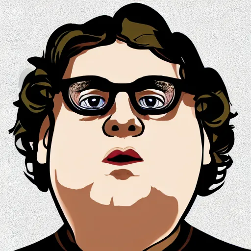 Image similar to jonah - hill / andy milonakis & clark duke hybrid, vector, svg sticker art