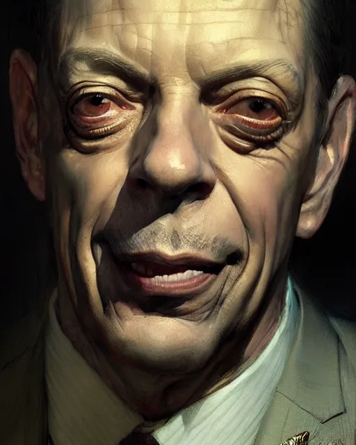 Image similar to portrait of don knotts, crime character portrait, ultra realistic, concept art, intricate details, highly detailed by greg rutkowski, gaston bussiere, craig mullins, simon bisley