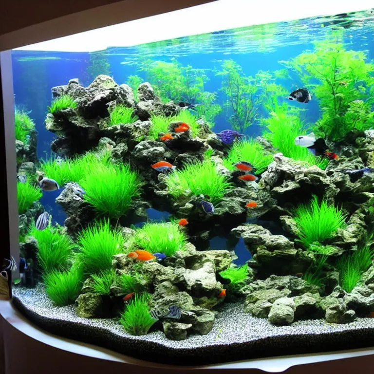 Prompt: aquarium landscale beautiful