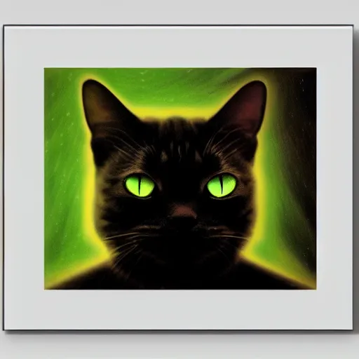 Prompt: UHD photorealistic Cosmic Feline Borg in the style of tonalism