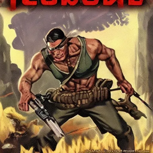 Prompt: Turok Evolution set in 1940