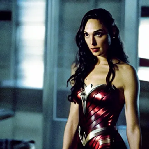 Image similar to gal gadot in american psycho ( 1 9 9 9 )