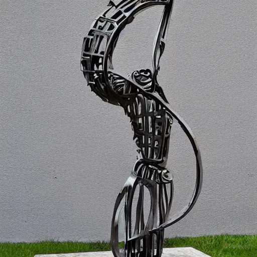 Image similar to iron sculpture by christian funnell