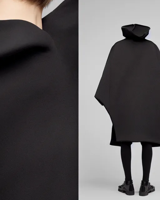 Image similar to Balenciaga techno cloak