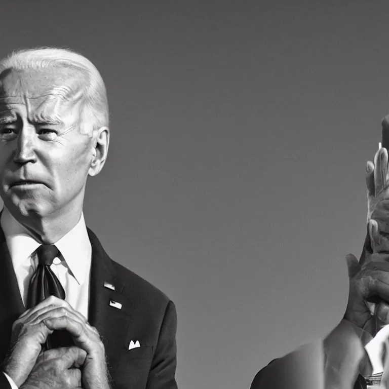 Image similar to joe biden sniffing boards of canada, album cover art, highly detailed