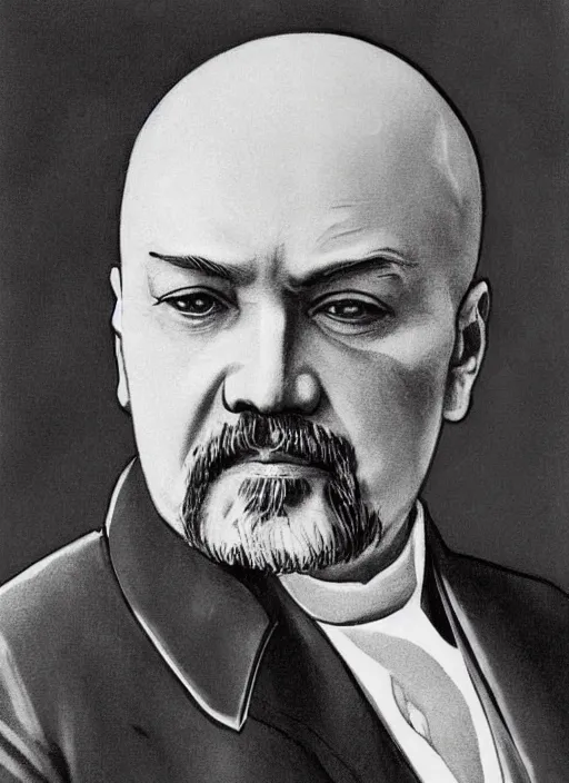 Prompt: lenin makes world revolution art in realistic style