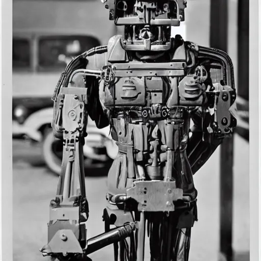 Image similar to photo. mechanical man. 1 9 4 2