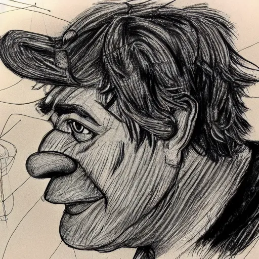 Image similar to a realistic yet scraggly portrait sketch of the side profile of a stern and sophisticated shrek, trending on artstation, intricate details, in the style of frank auerbach, in the style of sergio aragones, in the style of martin ansin, in the style of david aja, in the style of mattias adolfsson