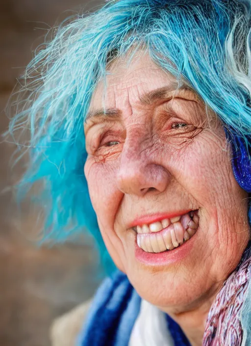 close up portrait of a 60-year-old woman from Cyprus