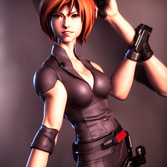 Image similar to photo of regina from dino crisis, highly detailed, 4 k, hdr, smooth, sharp focus, high resolution, award - winning photo