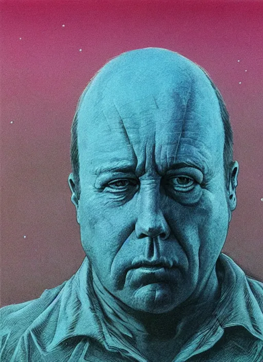 Image similar to alex jones by zdzislaw beksinski and lisa frank