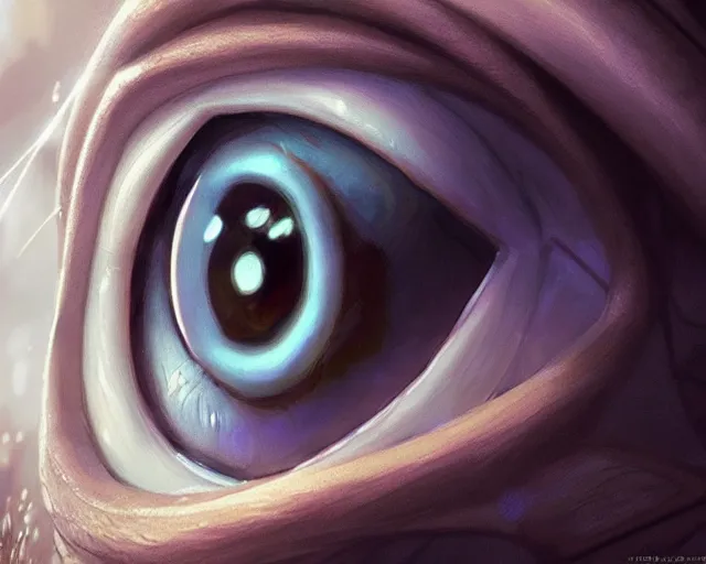 Prompt: very close up of an eye, deep focus, d & d, fantasy, intricate, elegant, highly detailed, digital painting, artstation, concept art, matte, sharp focus, illustration, hearthstone, art by artgerm and greg rutkowski and alphonse mucha