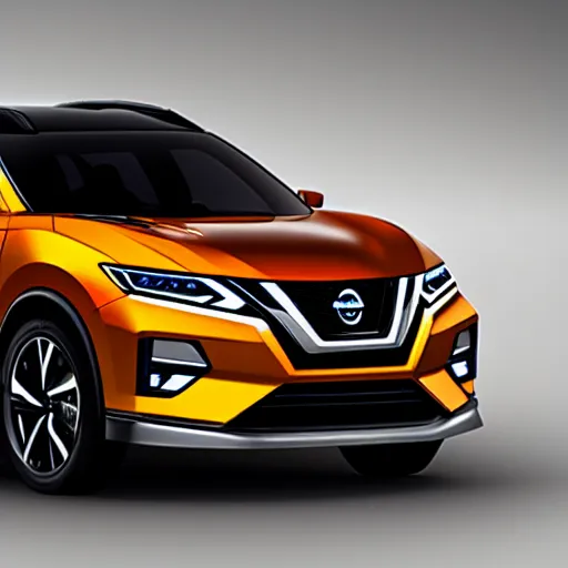 Prompt: 2020 modern nissan Rogue SUV in the style of a GTR R35, GTR in the style of an SUV, SUV Skyline Nissan
