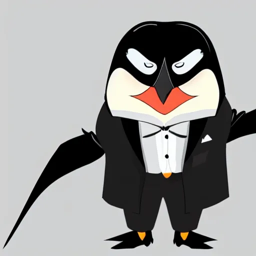Image similar to Steve Ballmer as The Penguin in Batman, 4k, digital art, artstation, cgsociety, hdr