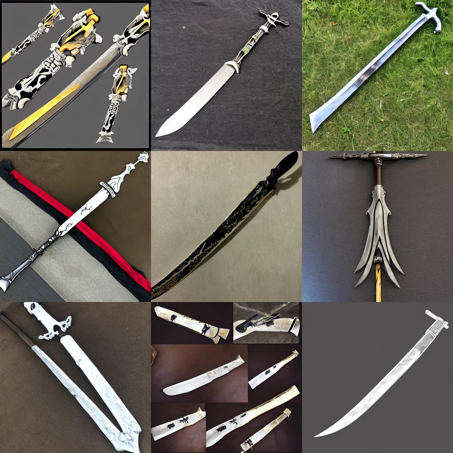 Prompt: bones sword