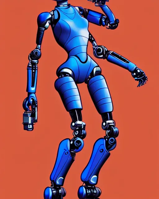 Image similar to the female robot protagonist, animation character design by jack kirby, action - adventure, sharp detail, artstation trending, conceptart. com