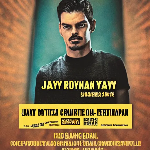 Prompt: concert poster in the style of jay ryan n - 9