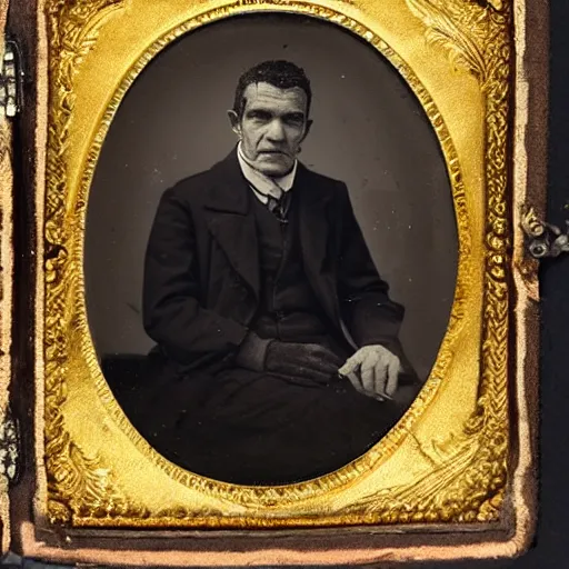 Image similar to ambrotype conspicuous detailed portrait of antonio banderas at elderly age of 1 0 5