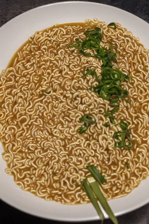 Image similar to standing in the shadows, no hope just ramen noodles