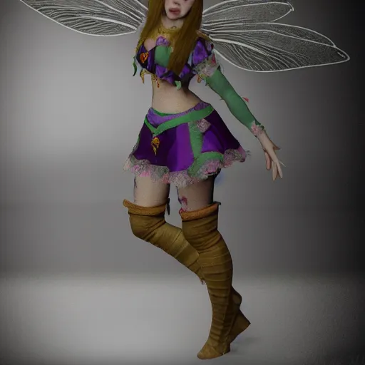 Image similar to a beautiful fairy princess is angry at a jester, 3 d render, cute, angry