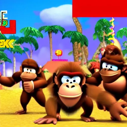 Prompt: donkey kong 6 5 world premier trailer 4 k hdr