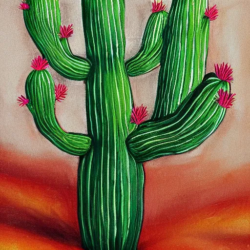 Prompt: a cactus by casey golden