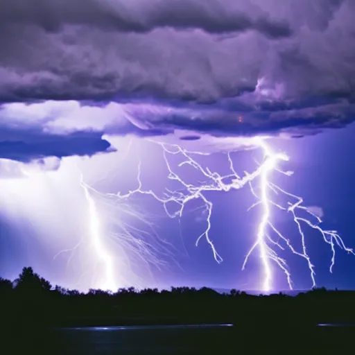 Image similar to lightning during a thunder storm