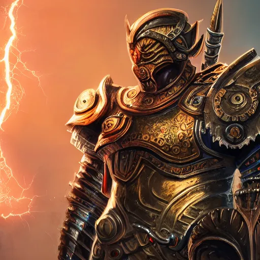 Image similar to highly detailed full body portrait of the god Ares in full armor, digital art, concept art, character art, cinematic lightning, bright colors, intricate, masterpiece, photorealistic, hiperrealistic, sharp focus, high contrast, Artstation HQ, DeviantArt trending, 4k UHD, Unreal Engine 5