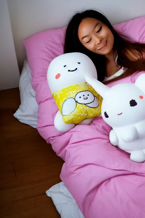 Image similar to molang and piu piu in bed