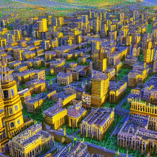 Image similar to a city with buildings made of corn, realism, 8k high resolution