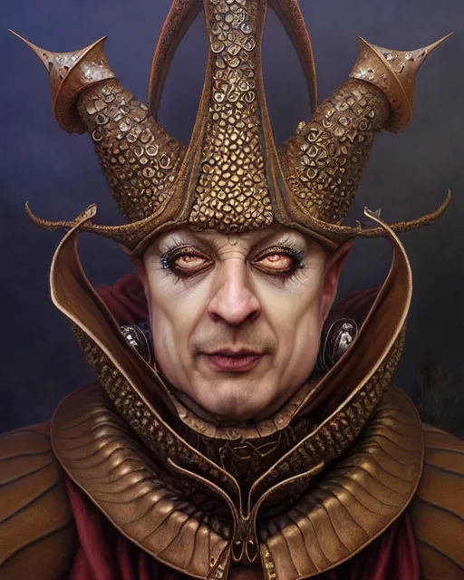 Prompt: front shot of a court jester character, hyperdimensional, intricate, elegant, highly detailed, centered, (((artstation, concept art, smooth, sharp focus, artgerm, Tomasz Alen Kopera, Peter Mohrbacher, donato giancola, Joseph Christian Leyendecker, WLOP, Boris Vallejo))), mugshot!!!!!, ugly!!!!!!, octane render, nvidia raytracing demo, grainy, muted