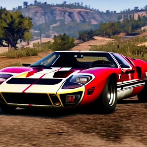 Image similar to ford gt 4 0 mk 2 in red dead redemption 2