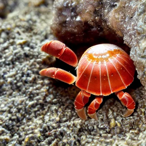 Image similar to Hermit crab with a curly mustache