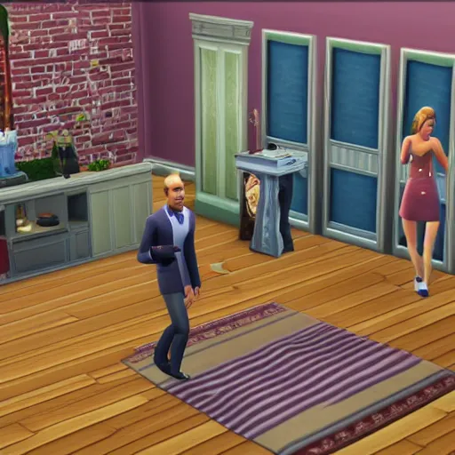 Image similar to the sims having a nightmare