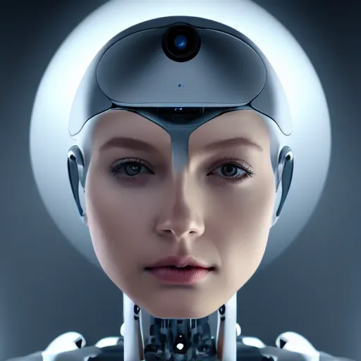 Prompt: Perfectly-Centered Portrait of a Robotic Female Android, perfectly centered, facing forward, stranding straight, full body, intricate, elegant, super highly detailed, professional digital painting, artstation, concept art, smooth, sharp focus, no blur, no dof, extreme illustration, Unreal Engine 5, Photorealism, HD quality, 8k resolution, cinema 4d, 3D, beautiful, cinematic, art by artgerm and greg rutkowski and alphonse mucha and loish and WLOP