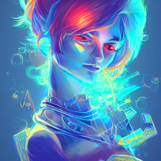 Image similar to skill magic deepdream radiating a glowing aura stuff loot legends stylized digital illustration video game icon artstation lois van baarle, ilya kuvshinov, rossdraws,