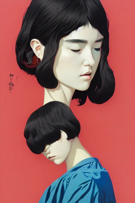 Image similar to portrait of gaea by james jean by ilya kuvshinov kintsugi