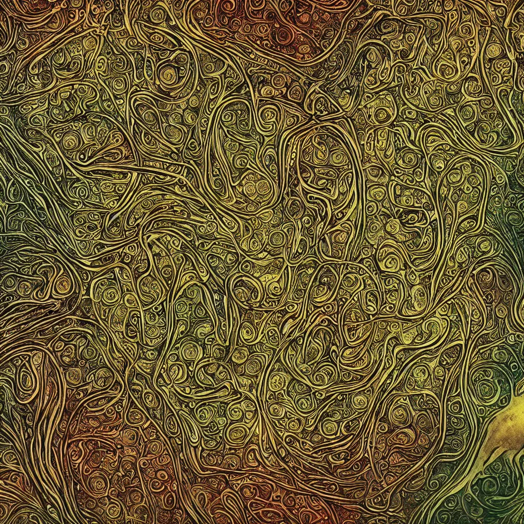 Prompt: cell to cell. a microscopic photo by earnst haeckel. polycount shutterstock contest winner, art nouveau, nuclear art, microbiology, neoplasticism. biomorphic, creative commons, fractalism, macro photography, dye - transfer, sabattier filter.