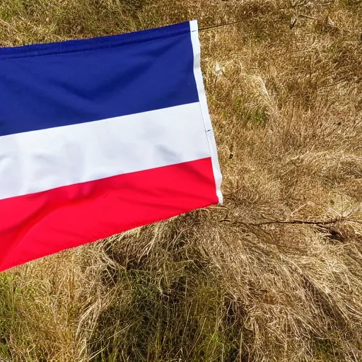 Image similar to beautiful photograph of burger flag waving in the wind