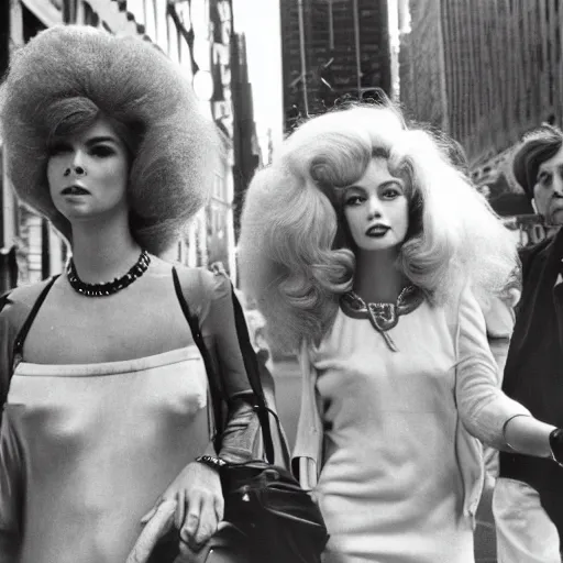 Image similar to 1 9 6 9 big hair day in new york