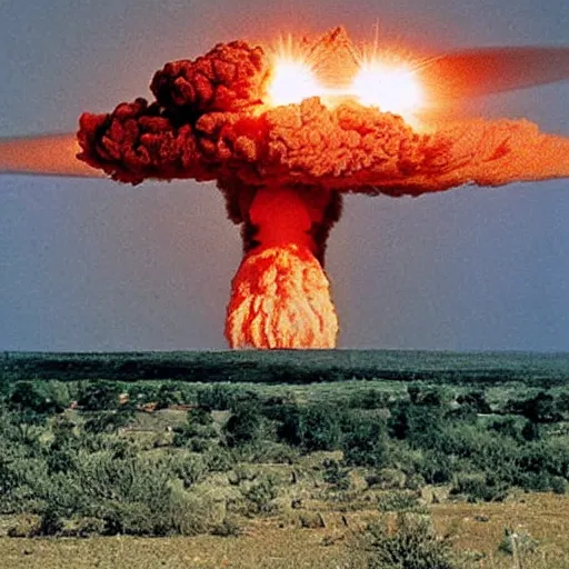 Image similar to first millisecond of a nuclear explosion