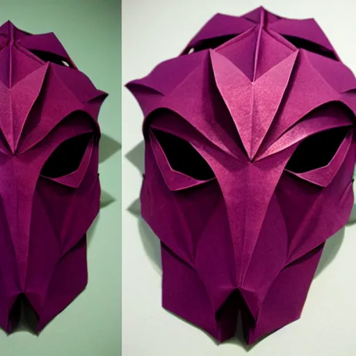 Prompt: illithid origami mask