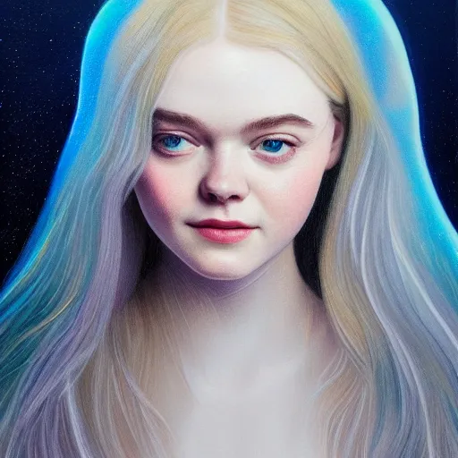 Prompt: portrait lithograph of a elle fanning inside a bioluminescent jellyfish, detailed realism face in painting, detailed beautiful portrait, oil painting masterpiece, 8 k resolution, smooth, sharp focus, trending on artstation, by rembrandt