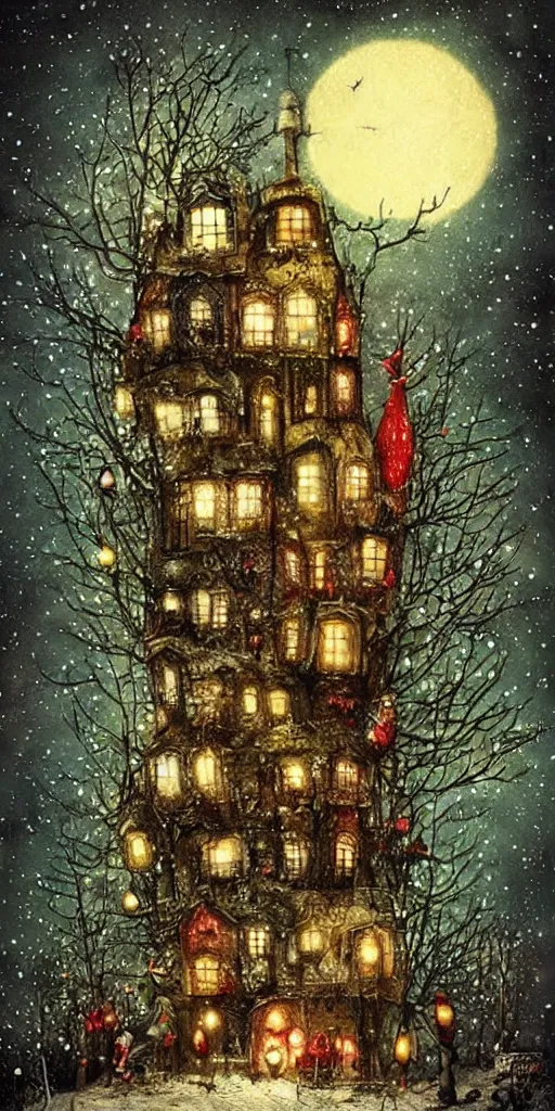 Image similar to a christmas scene by alexander jansson