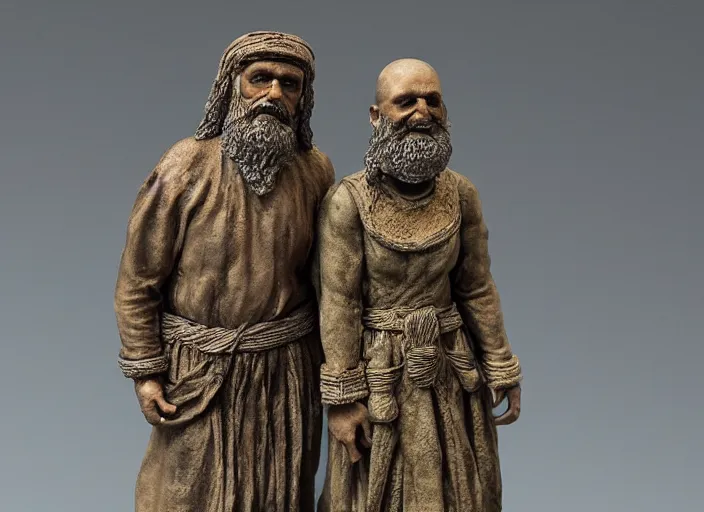 Prompt: highly detailed 80mm resin figure model of Ancient Citizens