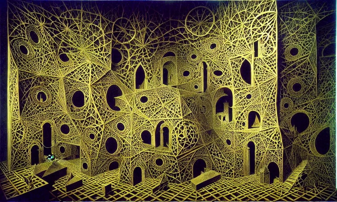 Prompt: building, jungle!!!!!!!!!, kirigami, dichromatism, paradox, volumetric light, insanely detailed and intricate, hypermaximalist, elegant, ornate, hyper realistic, super detailed, by remedios varo uranga