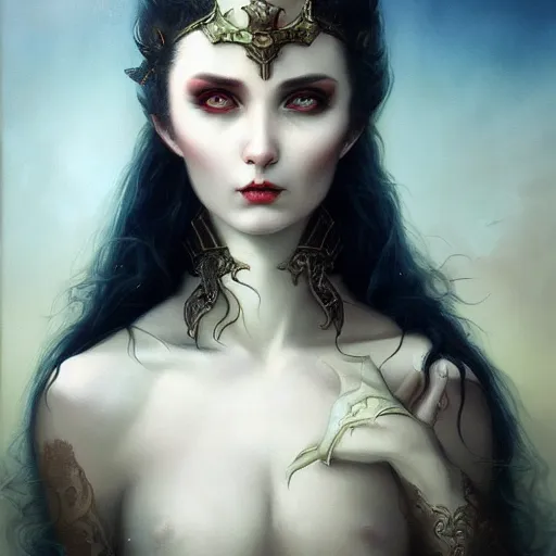 Image similar to mythical dragon by Tom Bagshaw