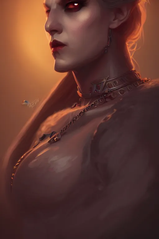 Image similar to a portrait of the queen of darkness, illustration, soft lighting, soft details, dark mood, painting oil on canvas by Shaddy Safadi octane render trending on artstation d&d characters, 4k, 8k, HD